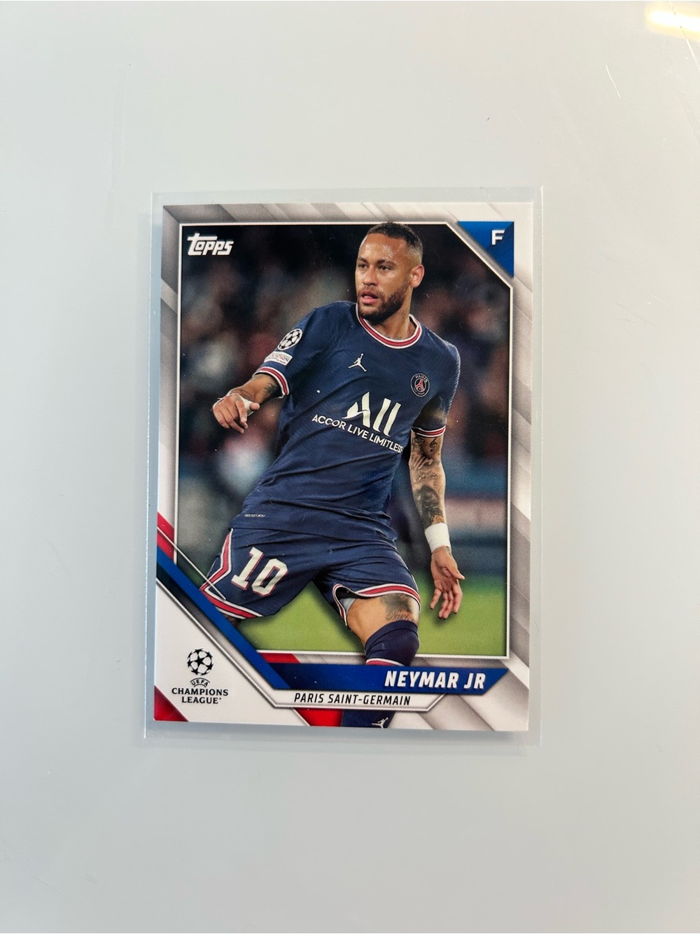 Topps Paris Saint-Germain Card - Red, Blue, White
